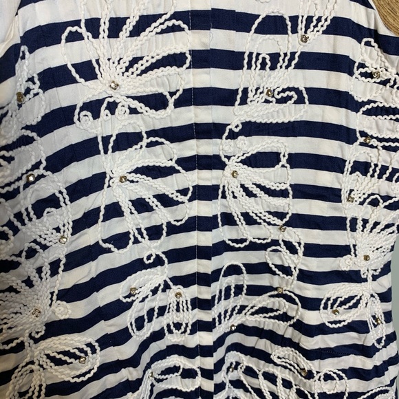 LILLY PULITZER | Striped Embroidered Dress 8👗 - Picture 5 of 13